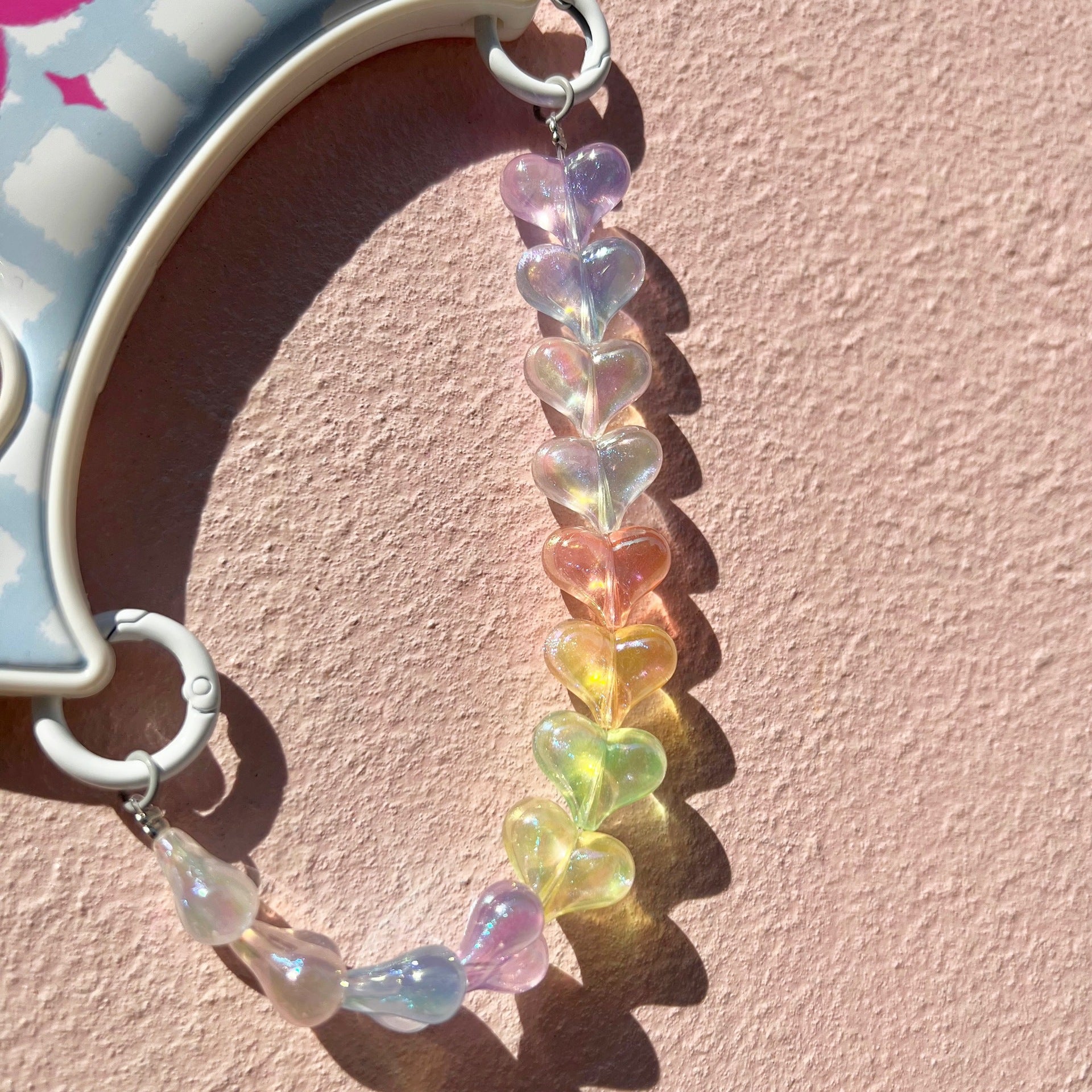 Wholesale 10pcs/pack Acrylic Color Plated Mermaid Ji Fart Peach Heart Beads